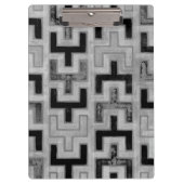 Afrikaanse modedoek met geometrische patronen klembord (Voorkant)