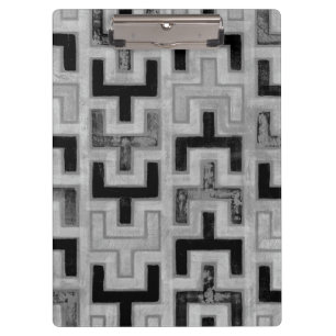 Afrikaanse modedoek met geometrische patronen klembord