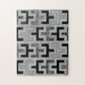 Afrikaanse modedoek met geometrische patronen legpuzzel (Verticaal)