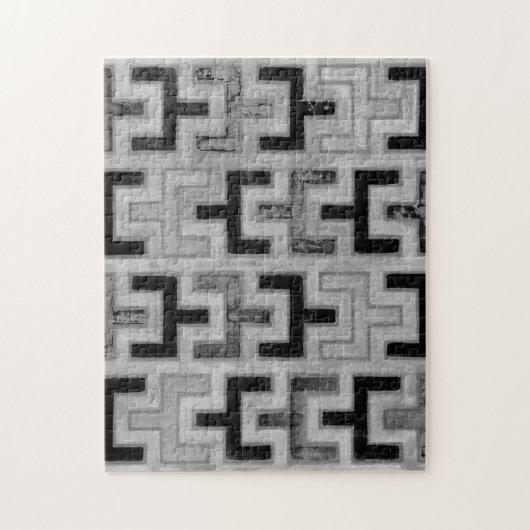 Afrikaanse modedoek met geometrische patronen legpuzzel (Verticaal)