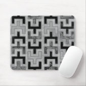 Afrikaanse modedoek met geometrische patronen muismat (Met muis)