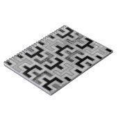 Afrikaanse modedoek met geometrische patronen notitieboek (Linkerzijde)