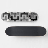 Afrikaanse modedoek met geometrische patronen skateboard (Horizontaal)