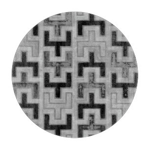 Afrikaanse modedoek met geometrische patronen snijplank