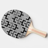 Afrikaanse modedoek met geometrische patronen tafeltennisbatje (Zijkant)