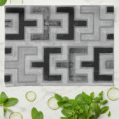 Afrikaanse modedoek met geometrische patronen theedoek (Gevouwen)