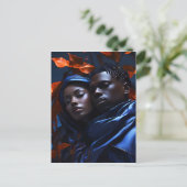 Afrikaanse modekunst briefkaart (Staand voorkant)