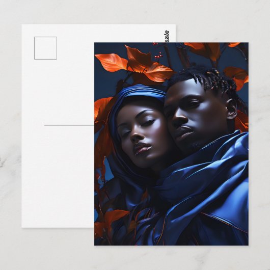 Afrikaanse modekunst briefkaart (Voorkant / Achterkant)