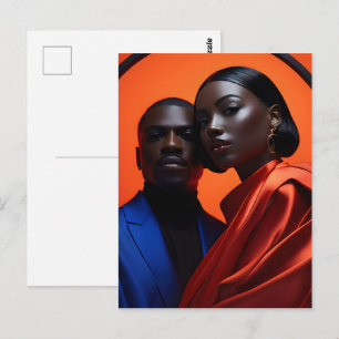 Afrikaanse modekunst briefkaart