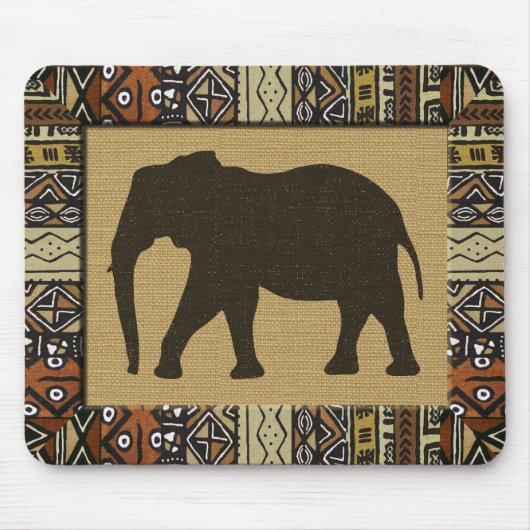 Afrikaanse moeddoek en olifant muismat (Voorkant)