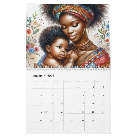 Afrikaanse moeders kalender (Jan 2026)