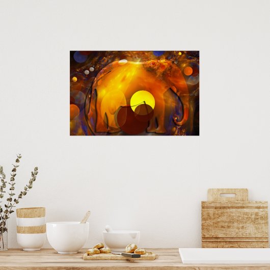 Afrikaanse moerassen poster (Keuken)