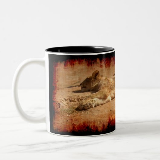 Afrikaanse Mok van Lion en Hyena Wildlife (Links)