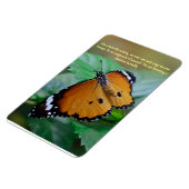 Afrikaanse monarch vlinder inspiratie citaat magneet (Linkerzijde)