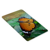 Afrikaanse monarch vlinder inspiratie citaat magneet (Rechterzijde)