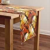 Afrikaanse mooie vrouw silhouet op Afrikaanse zonn Korte Tafelloper