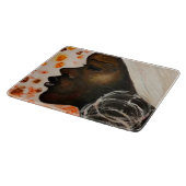 Afrikaanse mooie vrouw snijplank (Hoek)