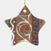  Afrikaanse Motif Art Print Keramisch Ornament (Voorkant)