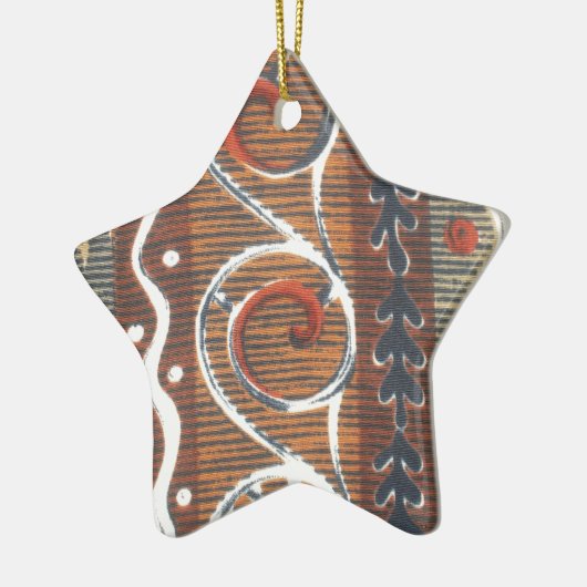  Afrikaanse Motif Art Print Keramisch Ornament (Links)