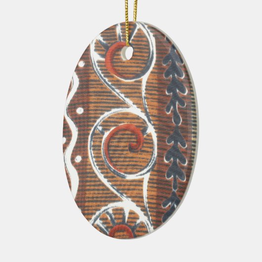  Afrikaanse Motif Art Print Keramisch Ornament (Links)
