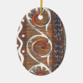  Afrikaanse Motif Art Print Keramisch Ornament (Voorkant)