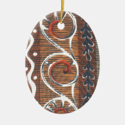 Afrikaanse Motif Art Print Keramisch Ornament (Voorkant)