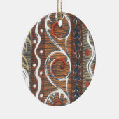  Afrikaanse Motif Art Print Keramisch Ornament (Rechts)