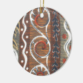  Afrikaanse Motif Art Print Keramisch Ornament (Links)