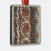  Afrikaanse Motif Art Print Metalen Ornament (Rechts)