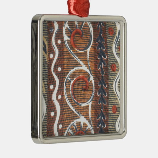  Afrikaanse Motif Art Print Metalen Ornament (Rechts)