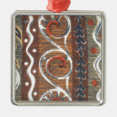  Afrikaanse Motif Art Print Metalen Ornament (Voorkant)