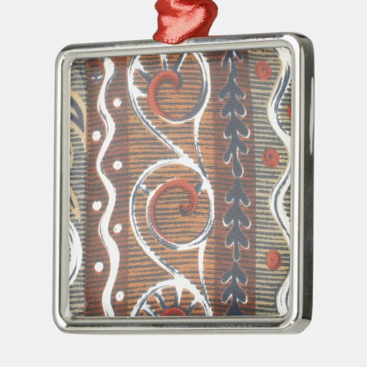  Afrikaanse Motif Art Print Metalen Ornament (Links)