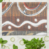  Afrikaanse Motif Art Print Theedoek (Gevouwen)