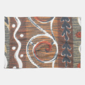  Afrikaanse Motif Art Print Theedoek (Horizontaal)