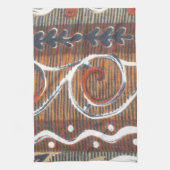  Afrikaanse Motif Art Print Theedoek (Verticaal)