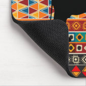 Afrikaanse motif kleurig decoratief patroon muismat (Hoek)