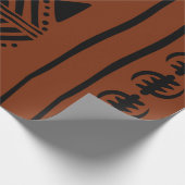 Afrikaanse Mudcloth geïnspireerd inpakpapier (Hoek)