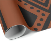 Afrikaanse Mudcloth geïnspireerd inpakpapier (Rol Hoek)