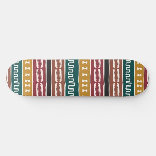 Afrikaanse mudcloth Rastafarian Persoonlijk Skateboard (Horizontaal)