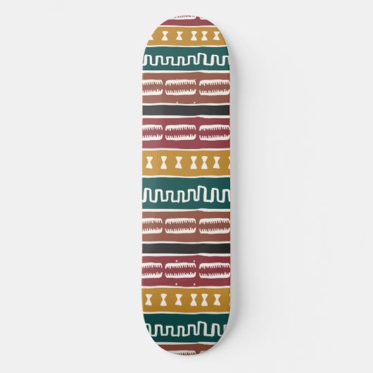 Afrikaanse mudcloth Rastafarian Persoonlijk Skateboard (Voorkant)