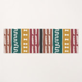 Afrikaanse mudcloth Rastafarian Yogamat (Voorkant (horizontaal))