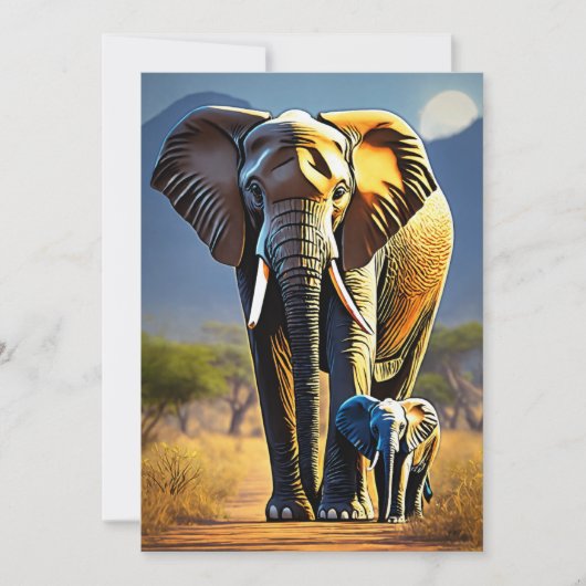 Afrikaanse nalatenschap feestdagenkaart (Voorkant)