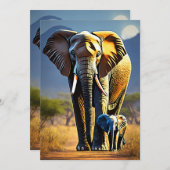 Afrikaanse nalatenschap feestdagenkaart (Voorkant / Achterkant)