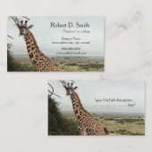 Afrikaanse natuurwetenschapsprofessional visitekaartje (Voorkant / Achterkant)