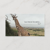 Afrikaanse natuurwetenschapsprofessional visitekaartje (Achterkant)