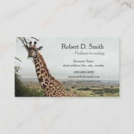 Afrikaanse natuurwetenschapsprofessional visitekaartje