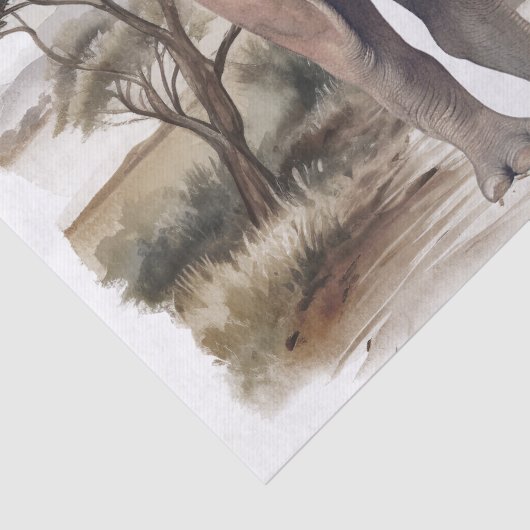 Afrikaanse neushoorn tissuepapier (Detail)