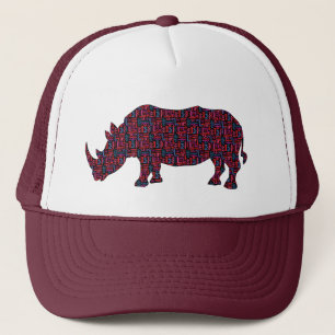 Afrikaanse neushoorn trucker pet