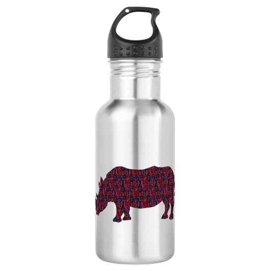 Afrikaanse neushoorn waterfles  (Voorkant)