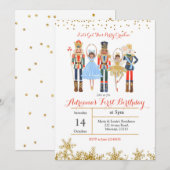 Afrikaanse Nutkraker Winter Birthday Uitnodiging (Voorkant / Achterkant)